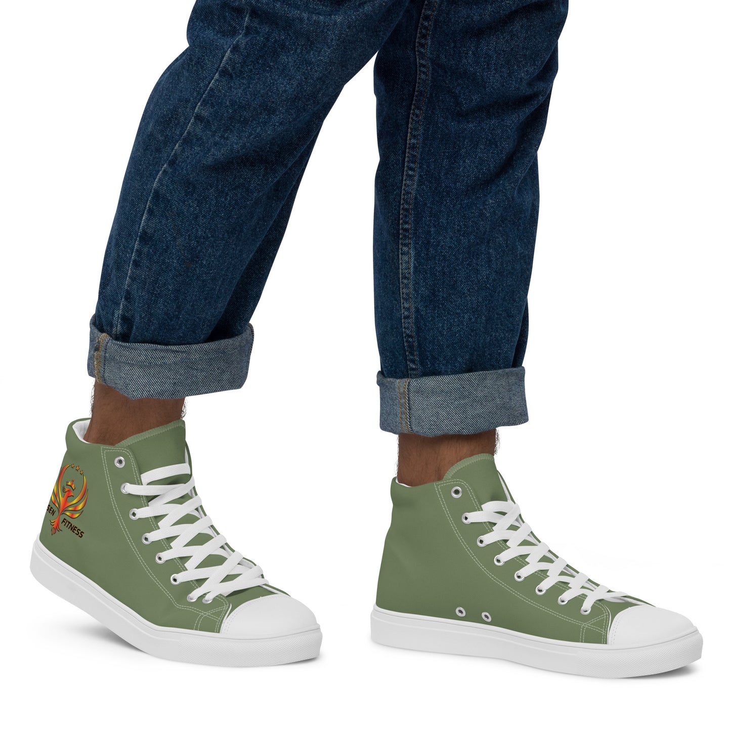 Men’s high top canvas shoes