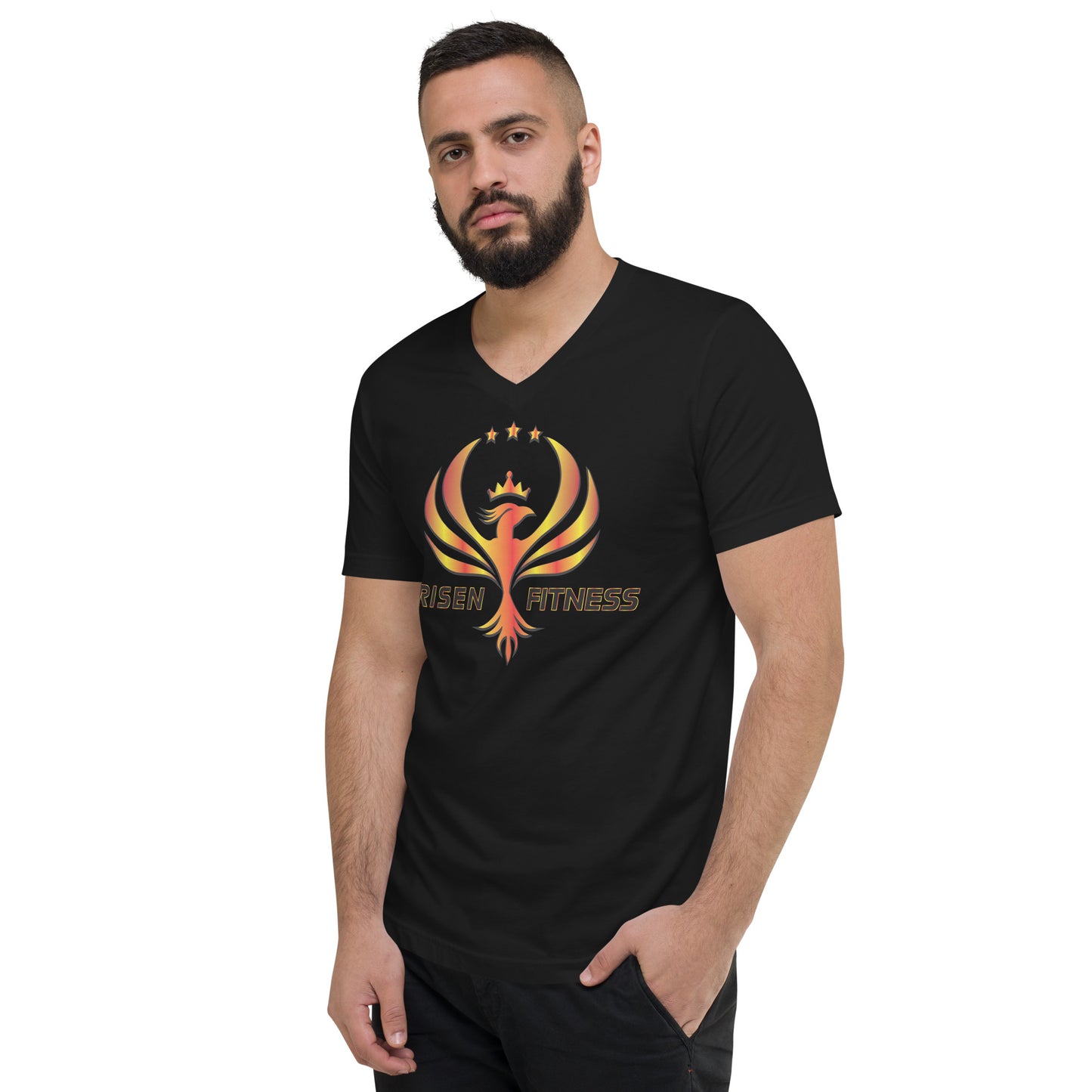 Unisex Short Sleeve V-Neck T-Shirt