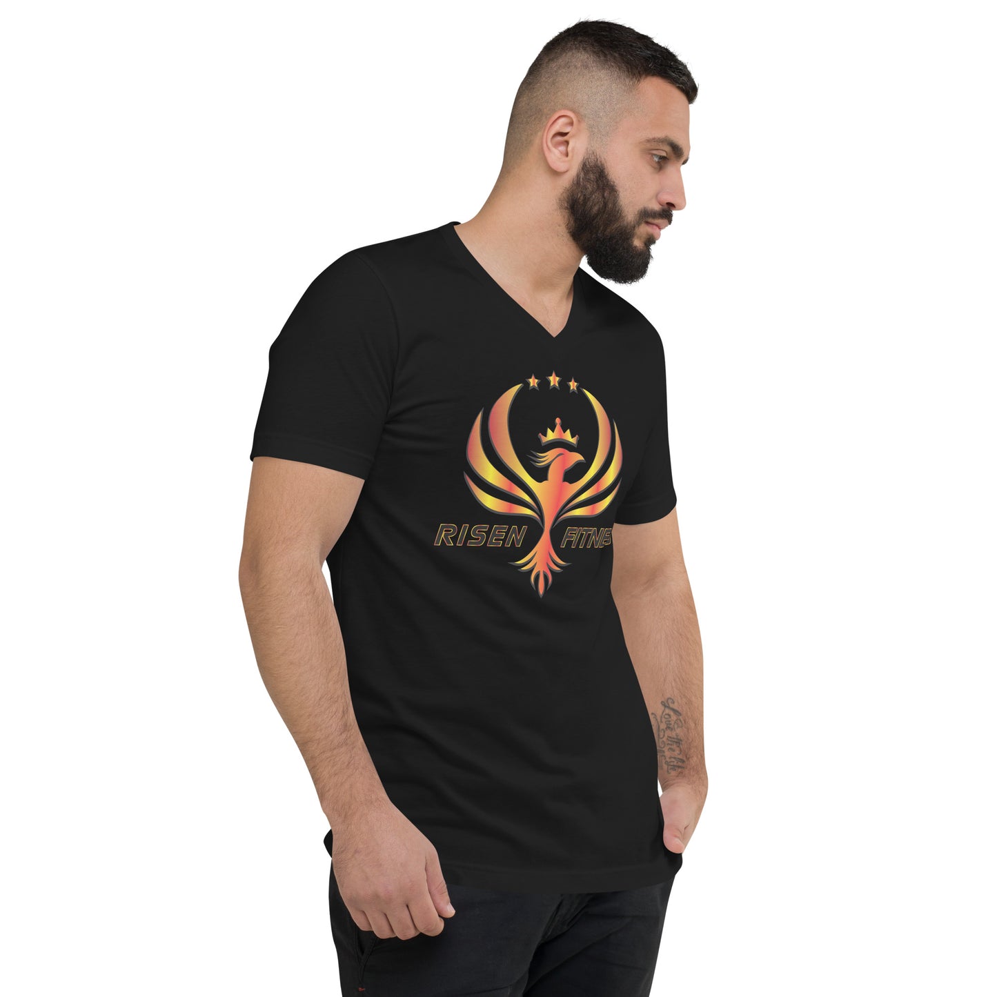 Unisex Short Sleeve V-Neck T-Shirt